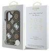 Guess GUHMP16SP4PWPW iPhone 16 6.1 brązowy/brown hardcase Peony On 4G Background MagSafe